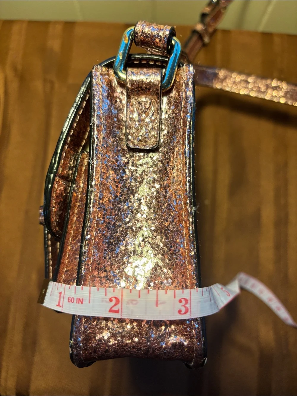 Kate Spade NY Girls' Glitter Scout Crossbody Bag Rose Pink (EUC/GUC - see pics)